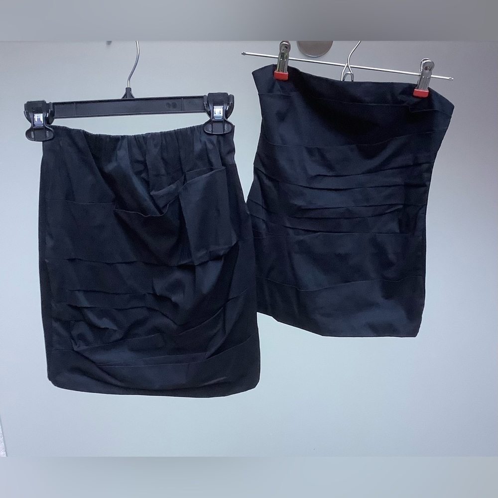 BCBGMaxAzria Strapless Top & Skirt